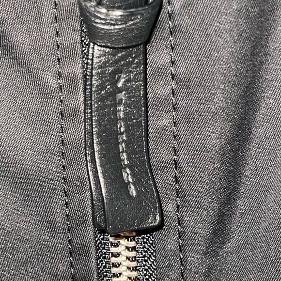 Mackage Estella Black Belted Contrast Zip Trench Coat Sz XS HOST PICK - Picture 7 of 9